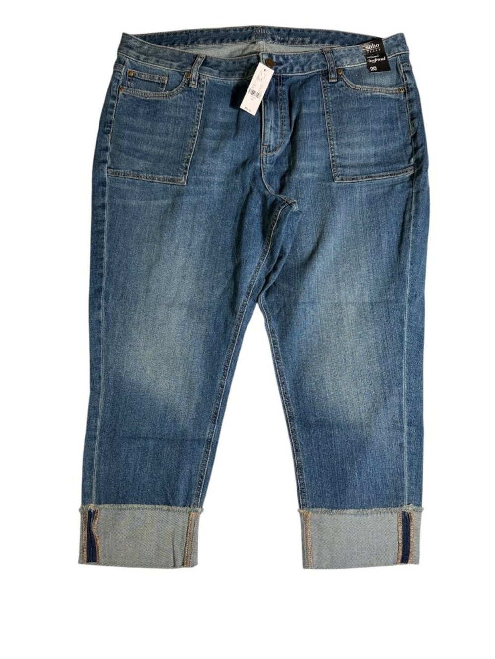 NWT New York & Co. SoHo Relaxed Boyfriend Jeans, SZ 20